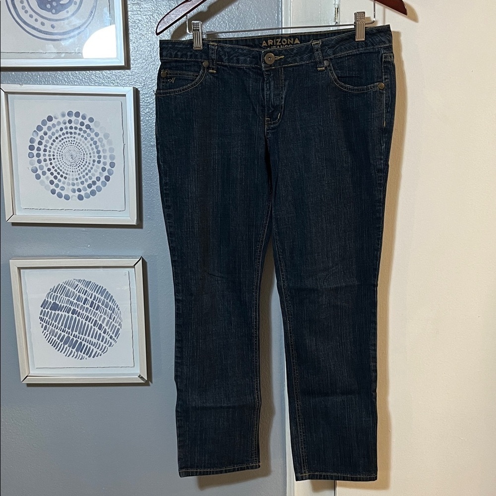 Arizona Jean Company Women's Deep Indigo Favorite Skinny Jeans Size 13